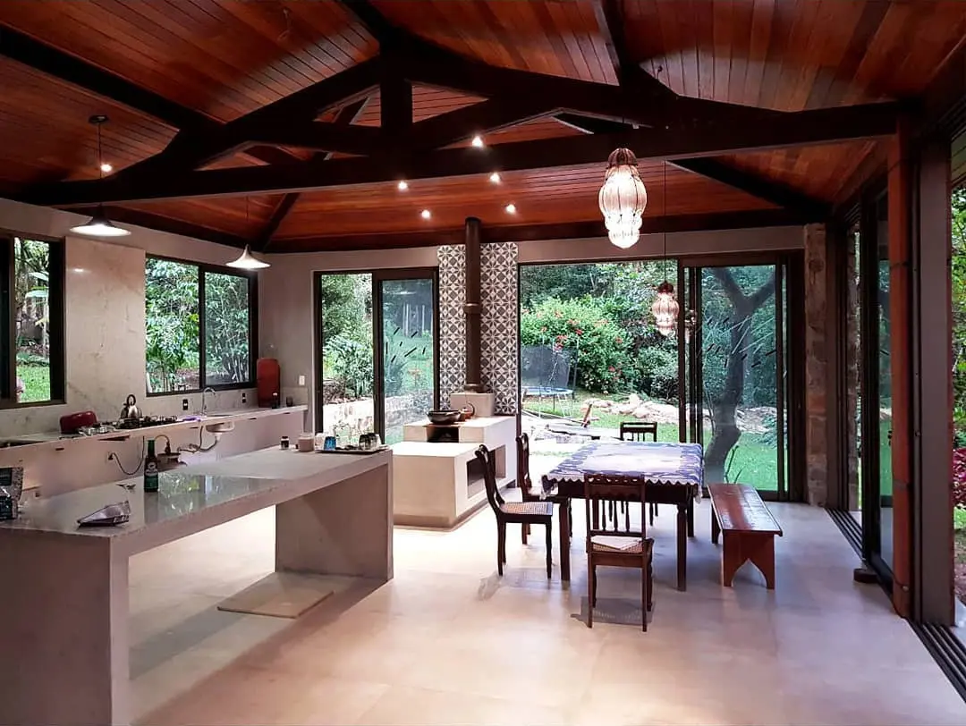 Cozinha externa de fazenda